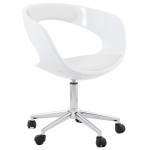 Chaise de bureau sphère rotative RAMOS (blanc)