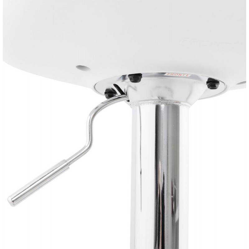 ROBIN Compact Rotary and Adjustable Bar Stool (White) - image 20689