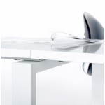 Design corner Fiji in lacquered wood and painted metal (white) office