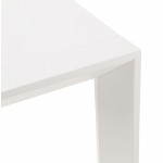 Design-Tisch mit 2 Verlängerungen MACY (weiß) lackiertem Holz