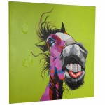 Decorative canvas horse 