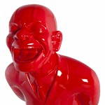 Estatua forma novio VALET fibra de vidrio (pintado de rojo)