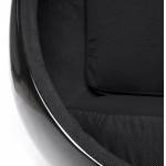 Silla de diseño OVALO en tejido de polímero (negro)