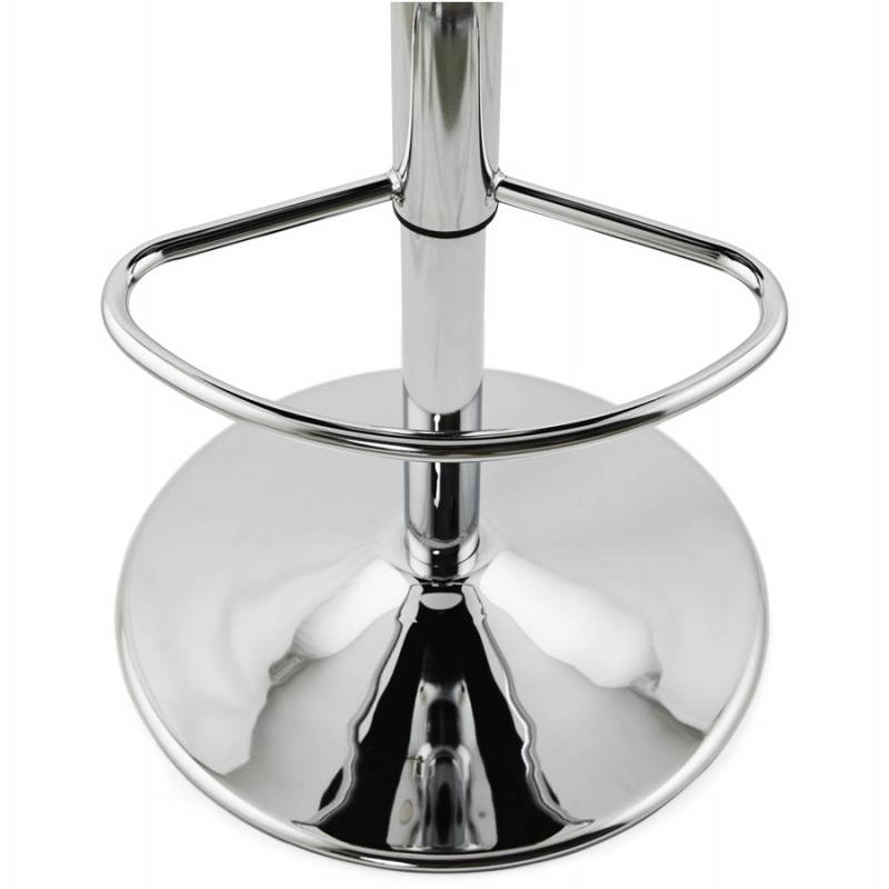 Design bar in wood and chrome-plated metal stool. (Black) wood FOURS - image 22299