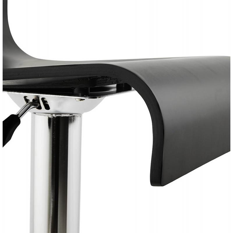 Tabouret de bar design VENISE en bois (noir) - image 22342