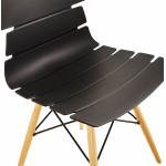 Estilo de silla original escandinavo CONY (negro)