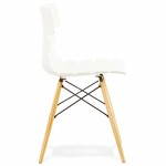 Chaise originale style scandinave CONY (blanc)