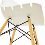 Chaise originale style scandinave CONY (blanc)