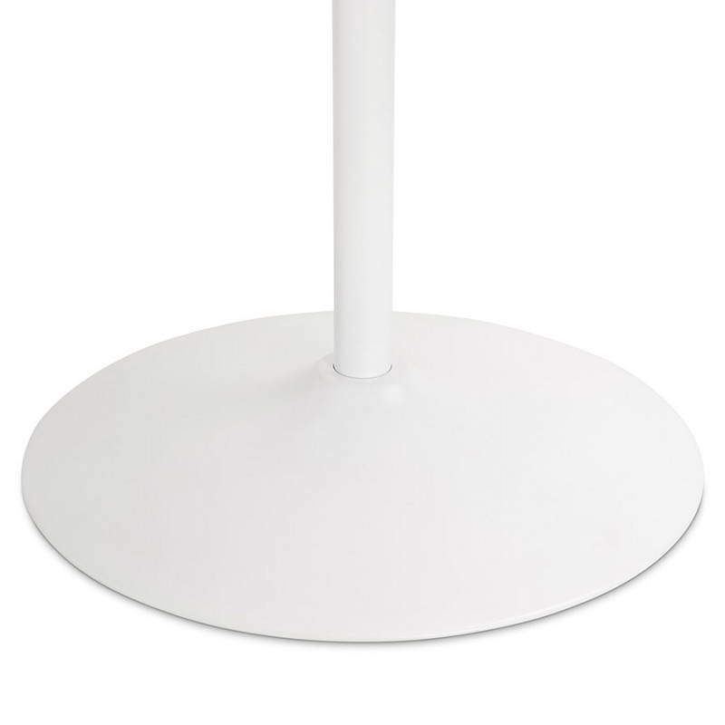 Diseño de Milano de la mesa redonda de vidrio y metal (Ø 100 cm) (blanco) - image 22861