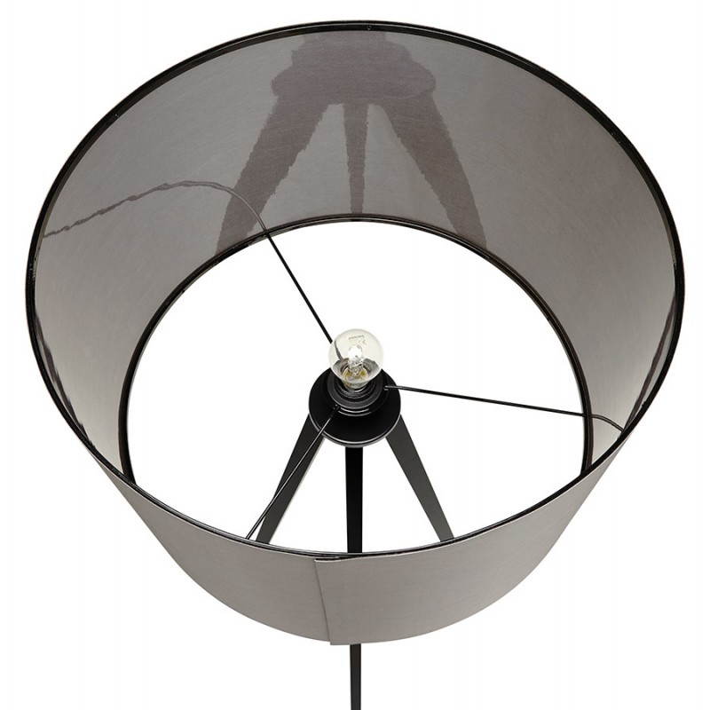 Pie de lámpara de estilo escandinavo TRANI en tela (gris, negro) - image 23111