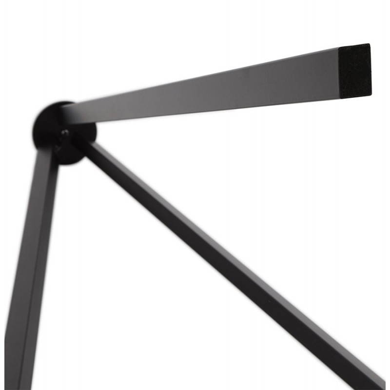 Lampe sur pied de style scandinave TRANI en tissu (gris, noir) - image 23116