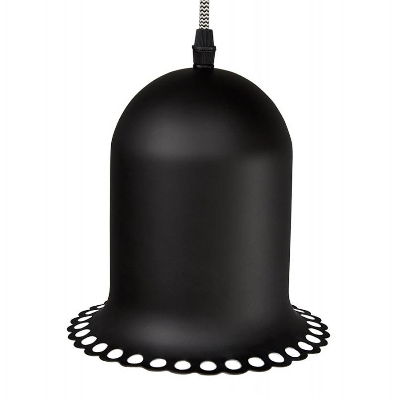 Industrial hanging lamp 6 globes MATERA metal (matte black) - image 23298