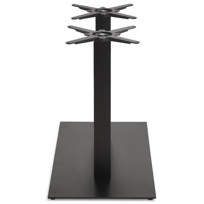 Doppio piede tavolo RAMBOU dipinto in metallo (50cmX100cmX73cm) (nero) - image 23609