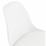 Sgabello sedia di design bar scandinavo FLORENCE (bianco)