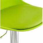 Sgabello da bar di design e compatto ROBIN (verde)