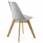 Moderno estilo de silla escandinava SIRENE (gris)
