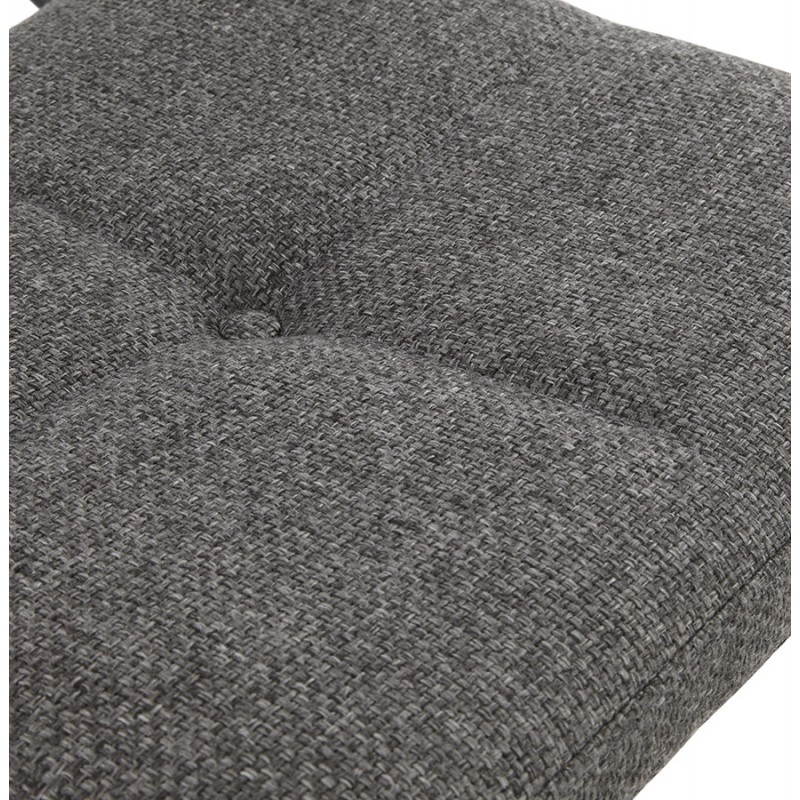 Sedia design rivestita in tessuto Bonou (grigio scuro) - image 25433