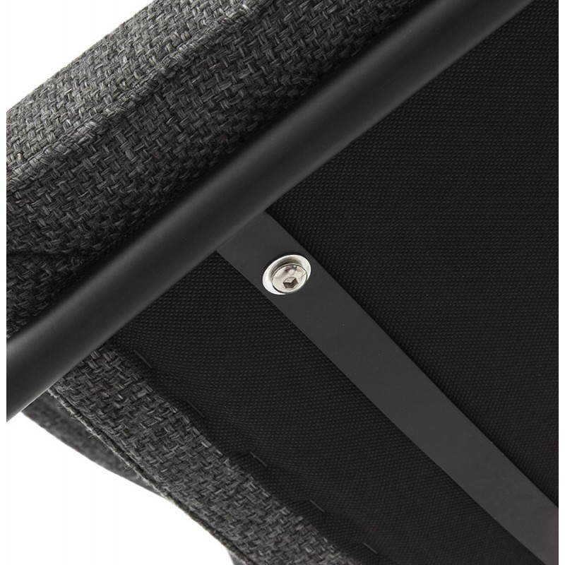 Silla de diseño tapizado en tela BONOU (gris oscuro) - image 25439