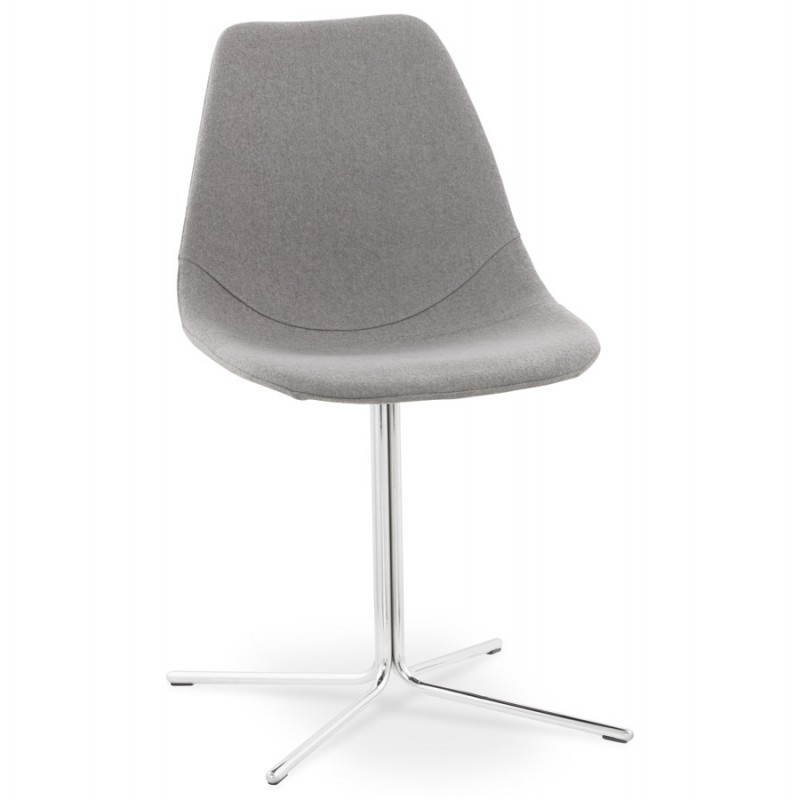 Zeitgenössisches Design-Stuhl OFEN aus Stoff (grau) - image 25454