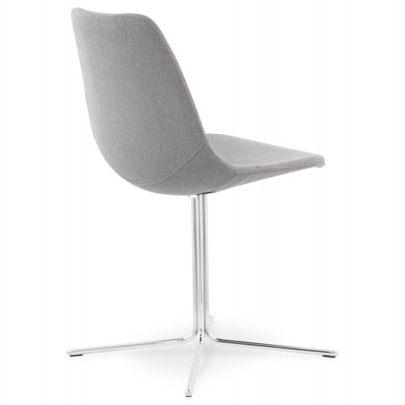Zeitgenössisches Design-Stuhl OFEN aus Stoff (grau) - image 25457