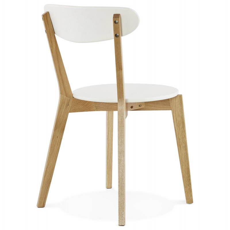 Diseño silla estilo madera ANTICUADOS escandinavo (blanco) - image 25501