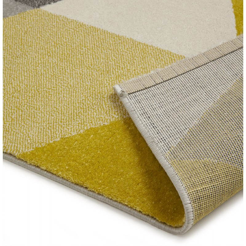 Alfombra diseño rectangular estilo escandinavo GEO (230cm X 160cm) (amarillo, gris, beige) - image 25596