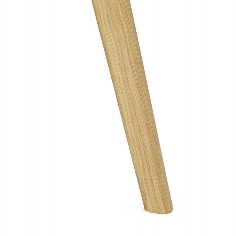 Mesa de comedor estilo escandinavo redondo madera mijo (Ø 120 cm) (blanco) - image 25771