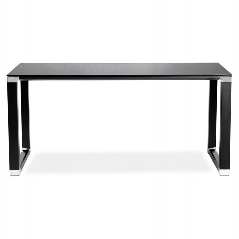 Tempered glass (black) design right desk BOIN (160 X 80 cm) - image 26034