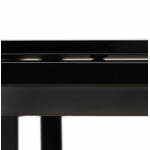 Tempered glass (black) design right desk BOIN (160 X 80 cm)