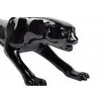Estatua resina (negro) Pantera escultura decorativa de diseño H19