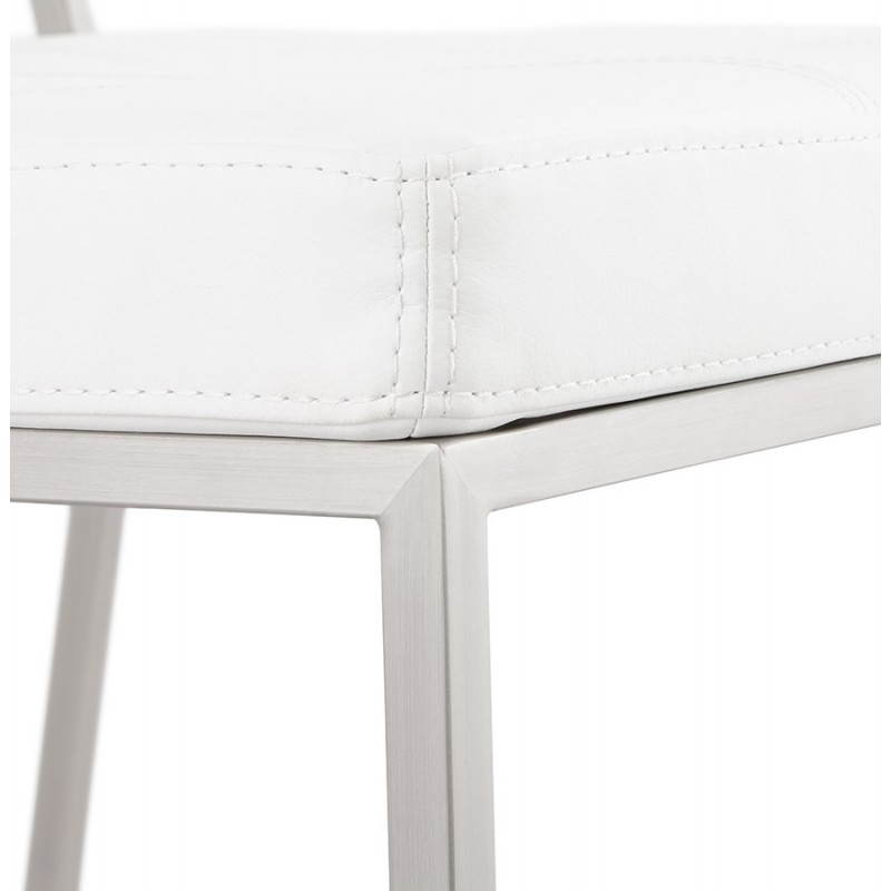 Gesteppt und gepolstert Design Stuhl BOUTON (weiß) - image 27865