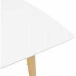 Dining table rectangular Scandinavian style with TRINE (white) wooden extensions