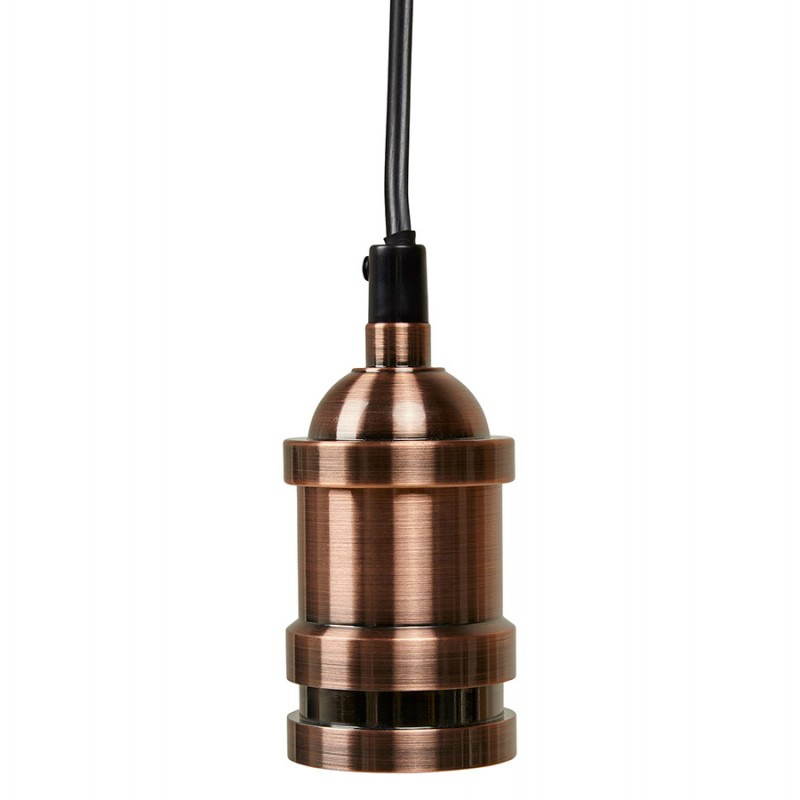 Zócalo para lámpara colgante vintage industrial del metal EROS (cobre)