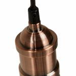 Zócalo para lámpara colgante vintage industrial del metal EROS (cobre)