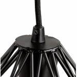 Lampe à suspension vintage MOSS en métal (noir)