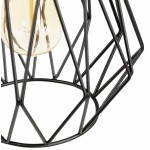 Lámpara de suspensión metal (negro) de MOSS vintage