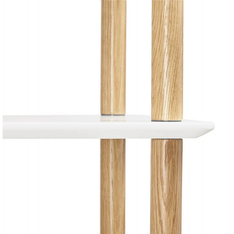 Mensola design libreria stile scandinavo ERIKA in legno (bianco) - image 28304