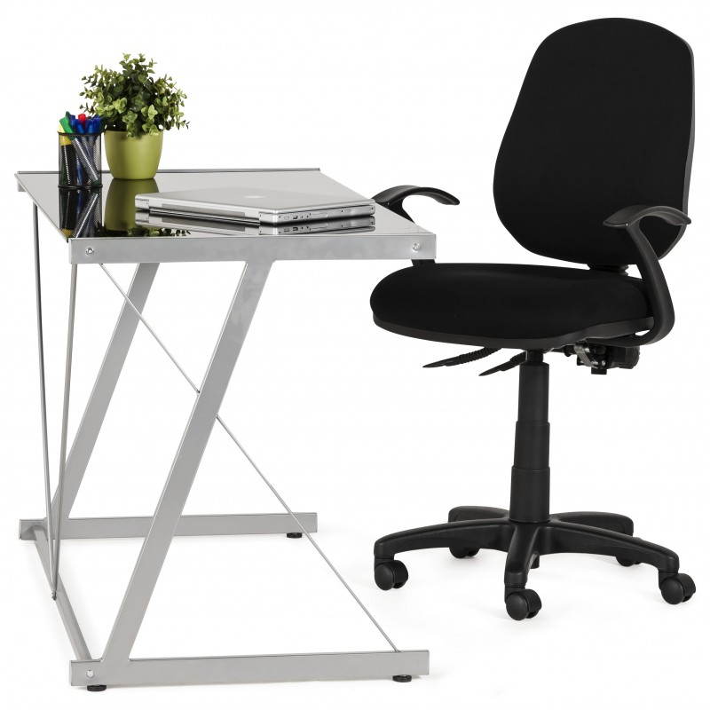 Ergonomischer Bürostuhl mit Rädern BELOU (schwarz) Stoff - image 28414