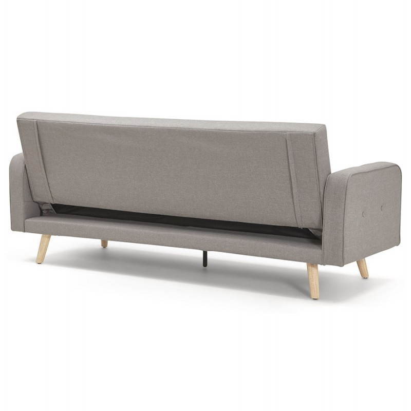 Padded Scandinavian sofa 3 places URSULA (grey) - image 28459