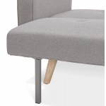 Padded Scandinavian sofa 3 places URSULA (grey)