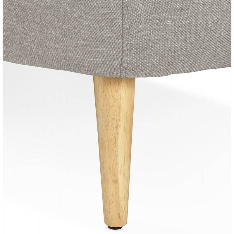 Fixed Scandinavian upholstered 3 sofa LUCIA fabric (grey) - image 28497