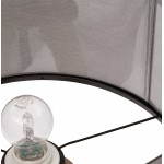 Lampe de table TRANI MINI sur trépied avec abat jour (gris)