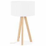 Lamp table on tripod Scandinavian TRANI MINI (white)