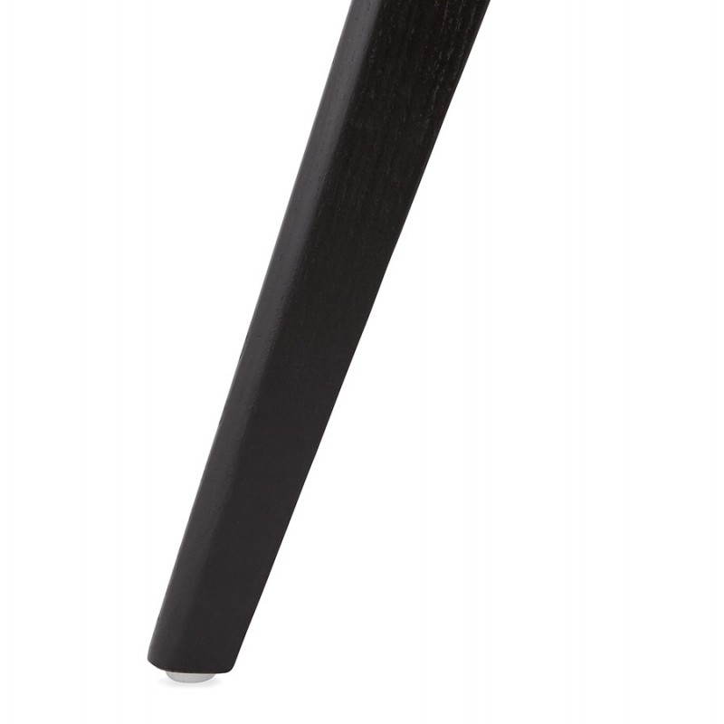 Fauteuil design et moderne avec accoudoirs ANTONELA en tissu (noir) - image 28607