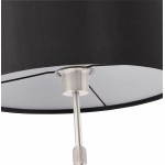 Lámpara de mesa de diseño de tela de altura ajustable LAZIO (negro)