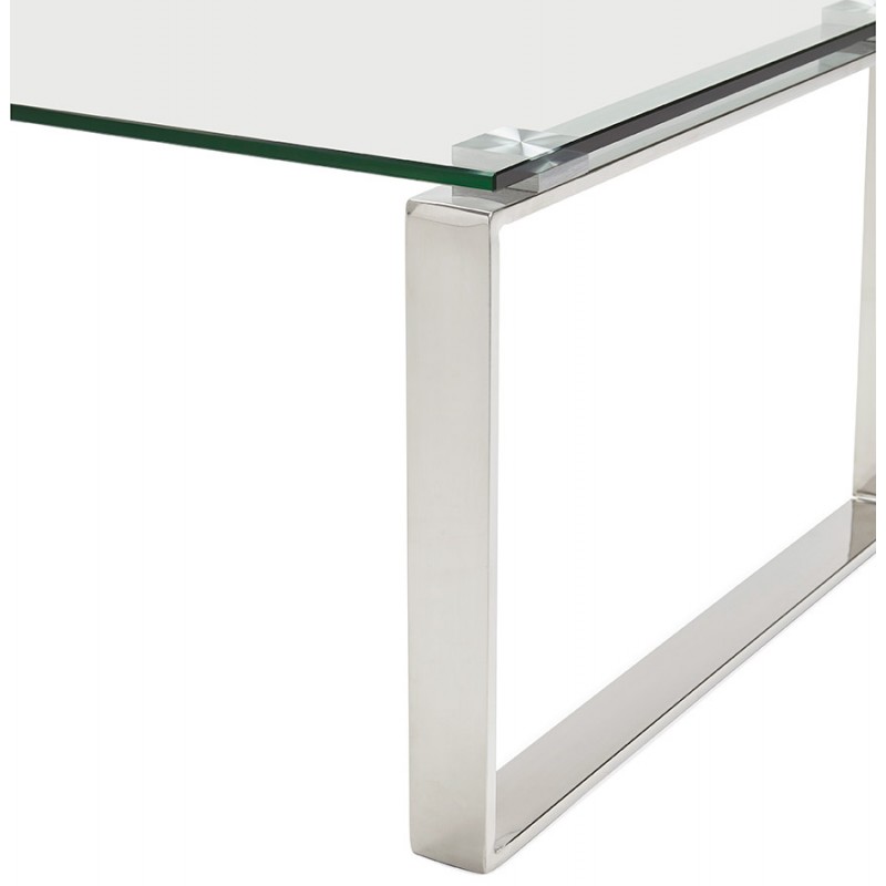 Table basse rectangulaire design BETTY en verre (transparent) - image 28990