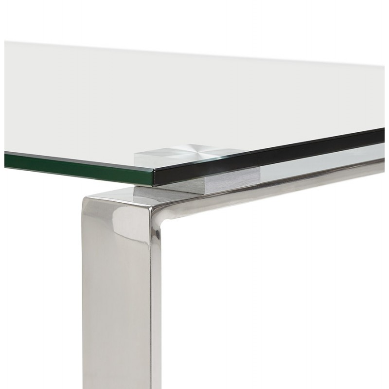 Table basse rectangulaire design BETTY en verre (transparent) - image 28991