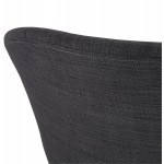 Chaise design pied effilé ADELE en tissu (gris foncé)