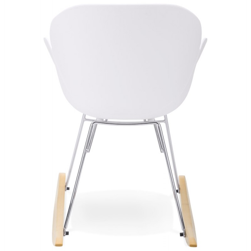 Mecedora diseño polipropileno silla de Edén (blanco) - image 29306