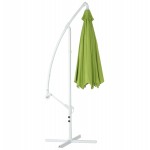 Octagonal deported parasol ALICE in polyester and aluminium (green)